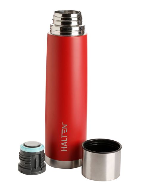 Termo Bala Acero Inox 1 Litros Rojo-1