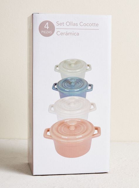 Set 4 Ollas Cerámica 13 cm-3
