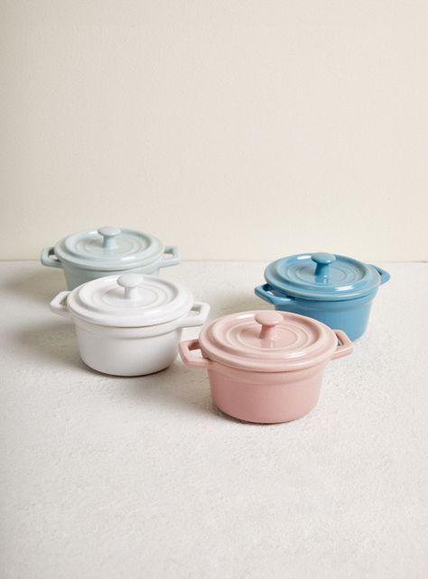 Set 4 Ollas Cerámica 13 cm-0