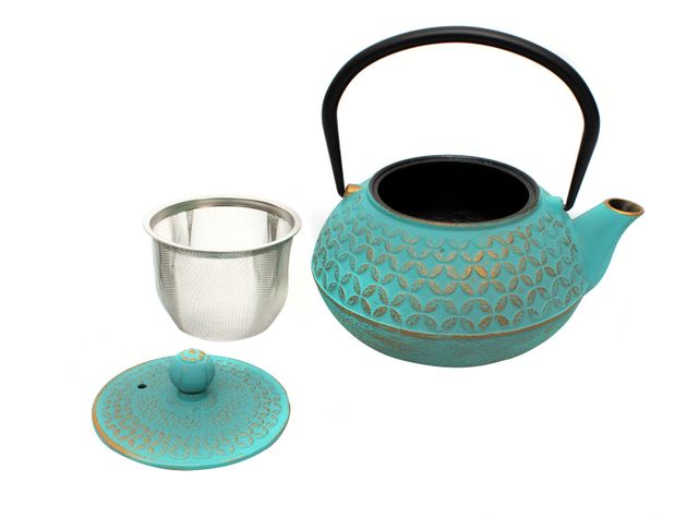 Tetera Hierro Turquesa 800 ml-3