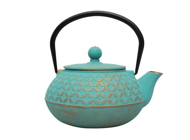 Tetera Hierro Turquesa 800 ml-1