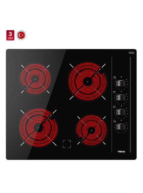 Encimera Vitrocerámica 4 Quemadores TBC 64000 XFL BK Negro-2