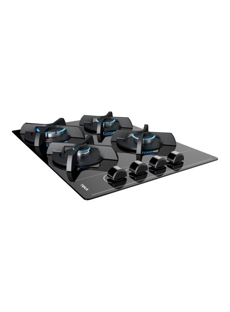 Cocina a Gas Cristal 4 Quemadores GBC 64003 KBB Negro-4