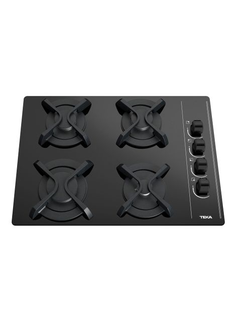 Cocina a Gas Cristal 4 Quemadores GBC 64003 KBB Negro-1
