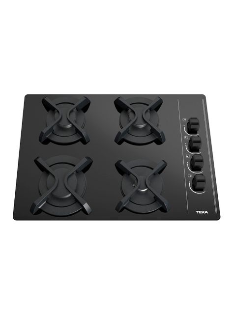 Cocina a Gas Cristal 4 Quemadores GBC 64003 KBN Negro-1