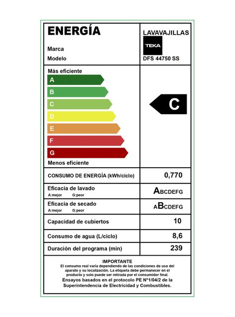 Lavavajillas Compacto Inox 10 Cubiertos Libre instalación DFS 44750 SS-5