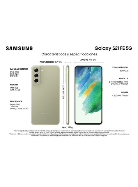 Smartphone Galaxy S21 FE 5G 256GB Olive-1