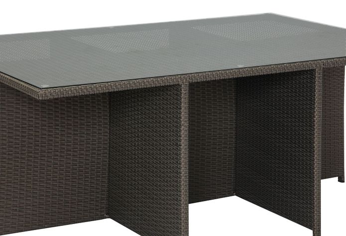 Juego de Comedor Terraza Durban 6 Sillas + 4 Poufs-9