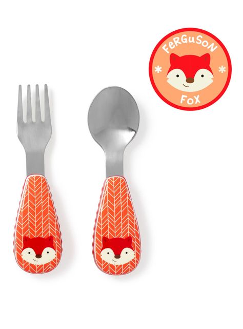 Set Cuchara y Tenedor Zoo Fox Skip Hop-0