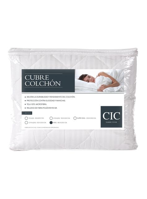 Cubrecolchón King 180 x 200 cm-0