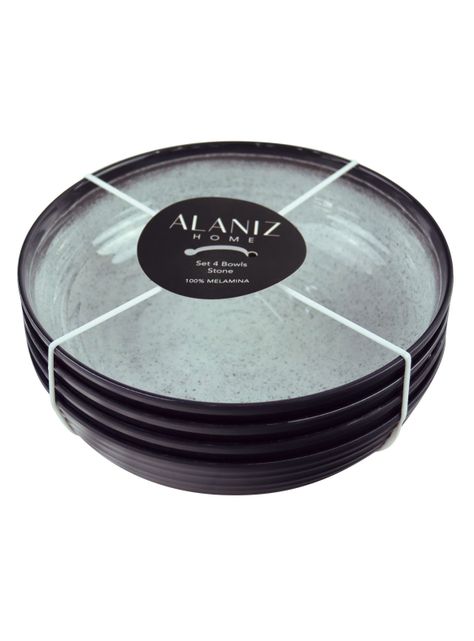 Set 4 Bowls Melamina Stone-4