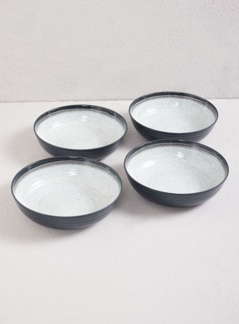 Set 4 Bowls Melamina Stone-0
