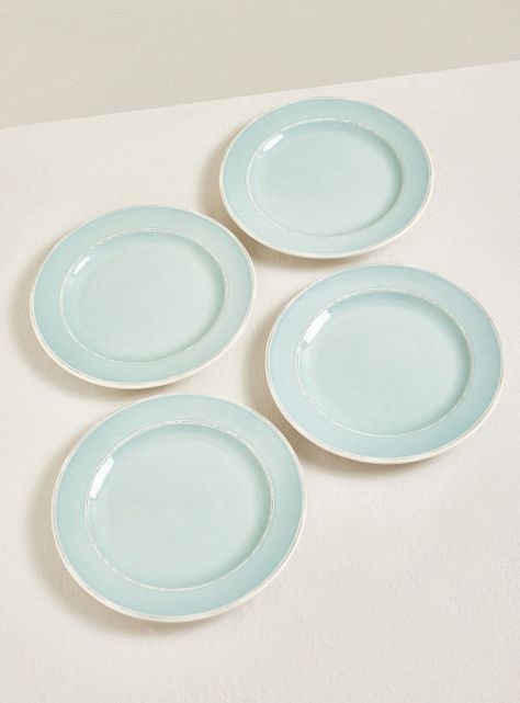 Set 4 Platos Salad Melamina Aqua-0