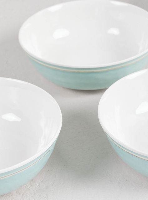 Set 4 Bowls Melamina Aqua-1