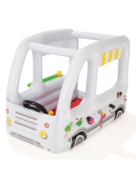 Piscina Camión de Helados Inflable con Pelotas-0