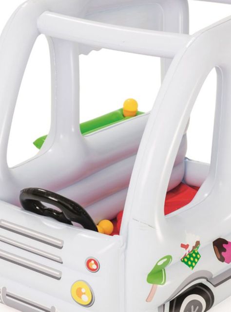 Piscina Camión de Helados Inflable con Pelotas-1