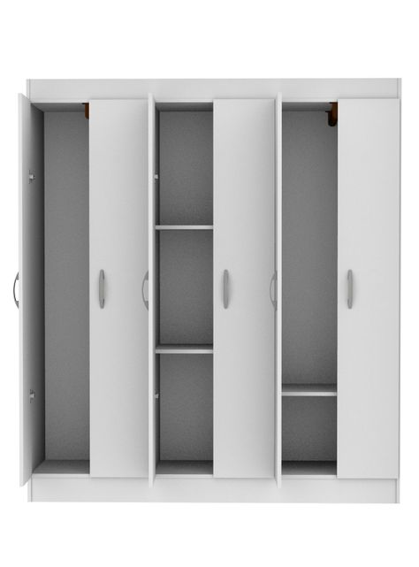 Clóset 6 Puertas Laredo Blanco-2