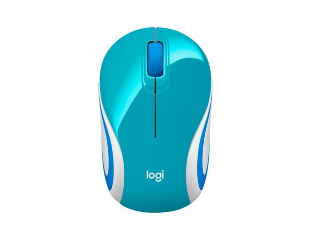 Mouse Logitech Inalámbrico M187 Celeste-2