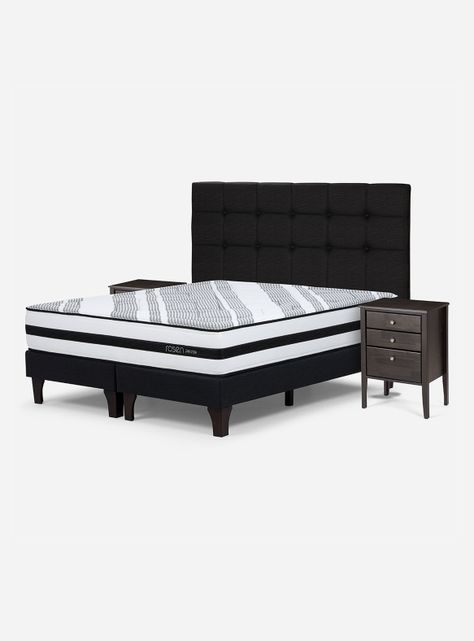 Cama Europea Driven King + Set Muebles Issey-0