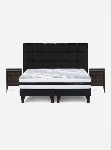 Cama Europea Driven King + Set Muebles Issey-1
