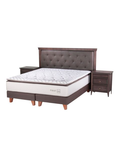 Cama Europea Nest King + Set Muebles Brera 60-0