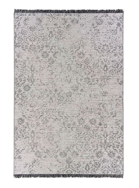 Alfombra London Plata/Crema 160x230 cm-0