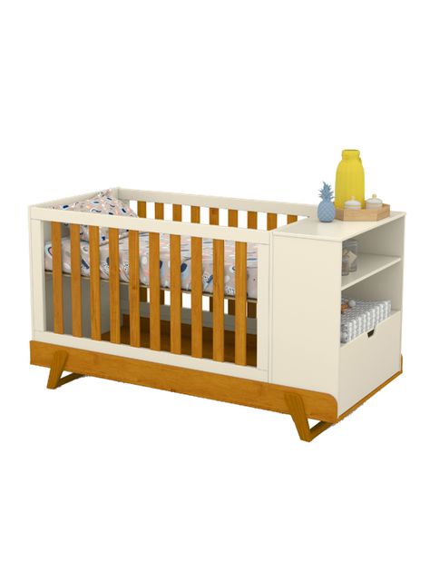 Cuna Multifunción Max Miel Beige Eco Wood-0