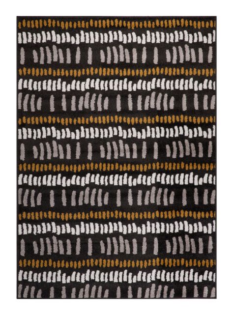 Alfombra Kaleb Negro 150x200 cm-0