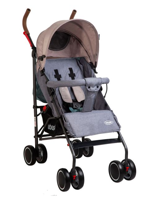Coche Paragua Clap Melange Gris Bebesit-0