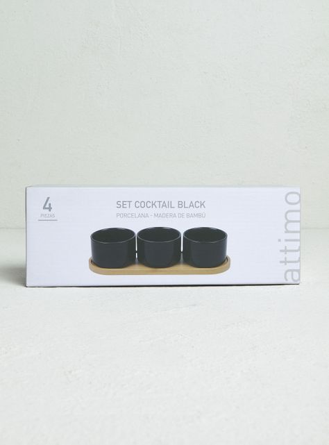 Set de Cocktail 4 Piezas Negro-3