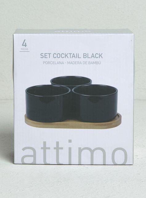 Set Cocktail 4 Piezas Negro-3