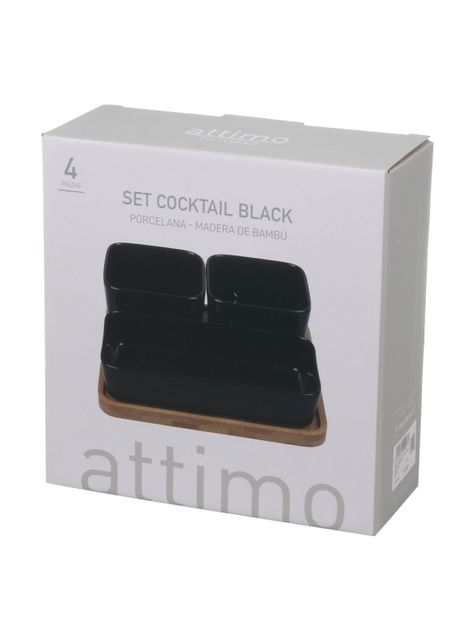 Set Cocktail 4 Piezas Cuadrado Negro-4