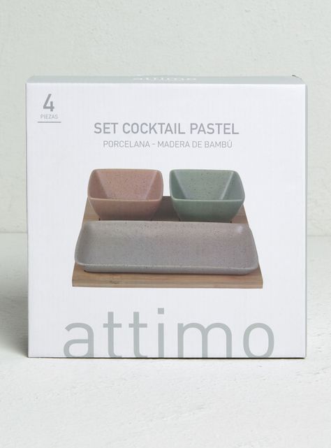 Set Cocktail 4 Piezas Rectangular Pastel-3