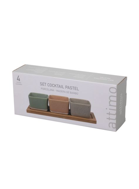 Set Cocktail 4 Piezas Cuadrado Pastel-5