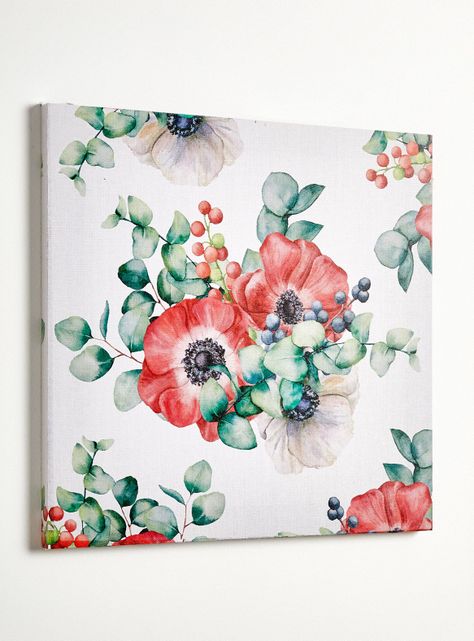 Canva Flor Blanca 40x40 cm-1