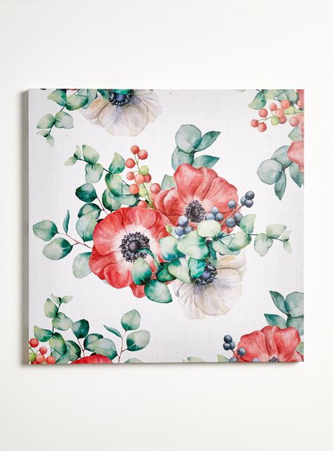 Canva Flor Blanca 40x40 cm-0