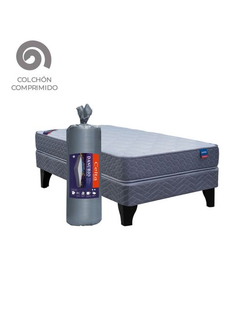 Cama Europea Danubio 1.5 Plazas-1