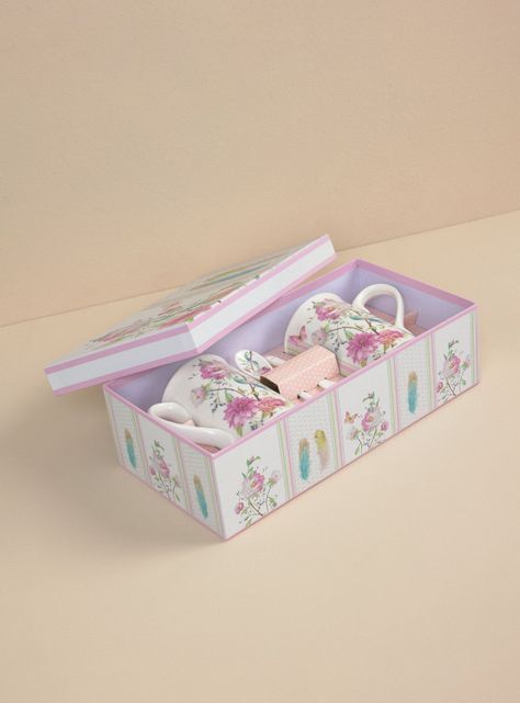Set 2 Tazas Jardín Rosa-3