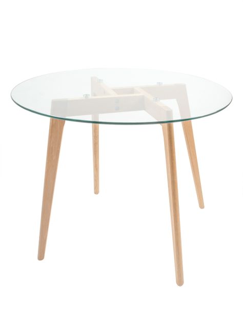 Mesa de Comedor Parker Vidrio Redonda 100 cm-4
