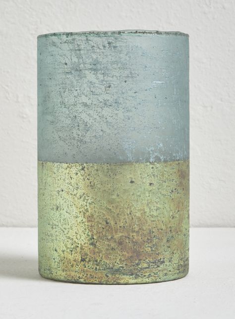Candelabro Vidrio Azul L-0