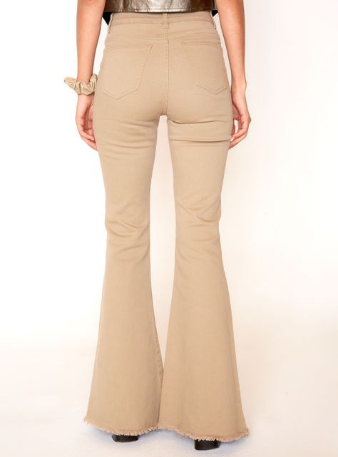 Jeans Romina Tiro Alto Beige-1