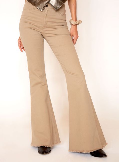Jeans Romina Tiro Alto Beige-0