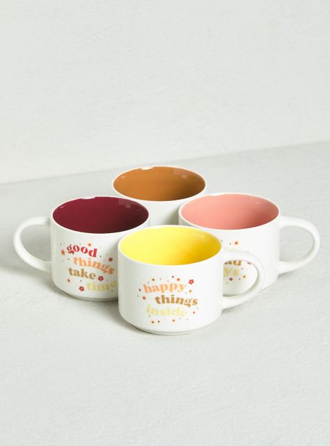 Set 4 Tazas Quotes-1