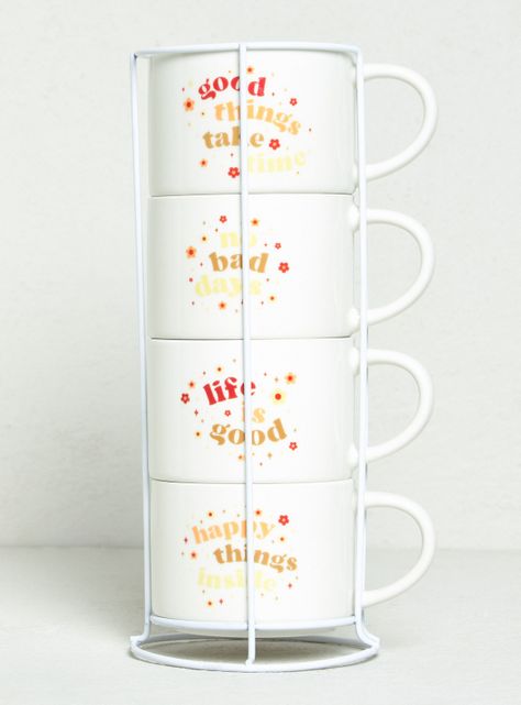Set 4 Tazas Quotes-0
