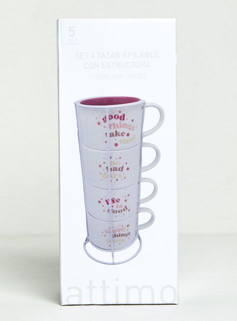 Set 4 Tazas Quotes-3