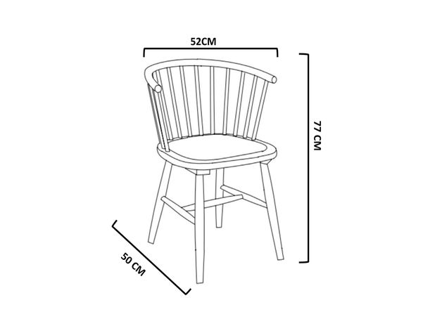 Par de Sillas de Comedor Corral-2