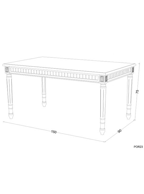 Mesa de Comedor Esteban 150 x 90 cm-3