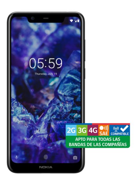Smartphone Nokia 5.1 Plus Negro Entel-0