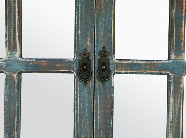 Espejo Ventana Doble Llaima Azul 76 x 60 cm-1