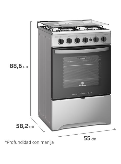 Cocina a Gas 4 Quemadores M775ST-1